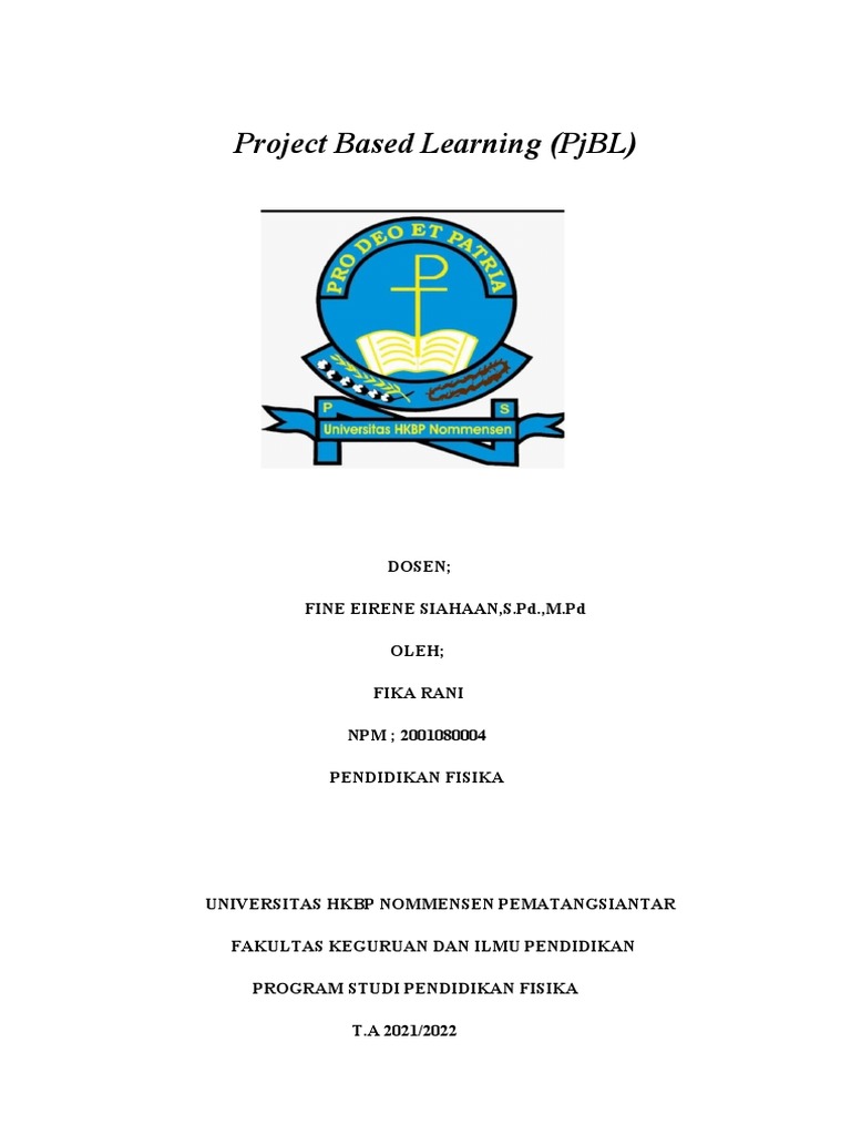 Makalah Project Based Learning | PDF