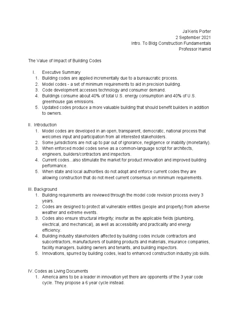 Assignment 1 Construction Building Codes PDF Building Code
