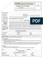 Josoft Technologies Pvt. Limited: Application Form (For Company)