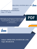 Subject Name: OPERATING SYSTEM (BCA-301) Department: BCA Created By: FARAZ KHAN Enrollment No.: 01025502019 Class: 5 SEM