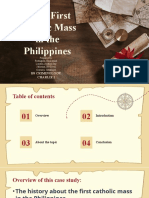 The First Catholic Mass in The Philippines: Bs Criminology Charlie I