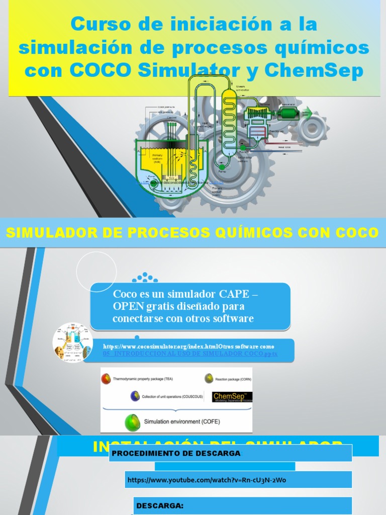 Curso de Simulación con COCO y ChemSep | PDF | Destilación | Química Física