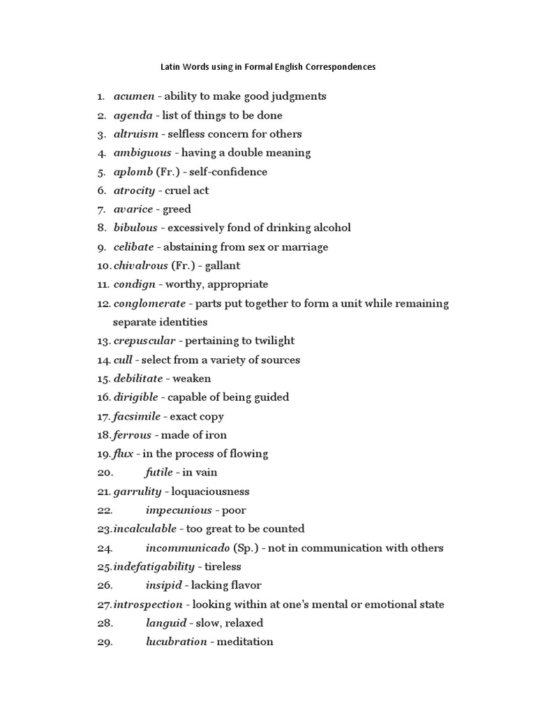 Collection of Latin Phrases | PDF | Lamb Of God | Unrest, image size:768x1024