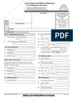 Application For Replacement/Initial Nonimmigrant Arrival-Departure Document