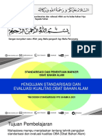 P3 Teknik Pengujian Standarisasi Herbal