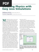 Modeling Physics With Easy Java Simulations