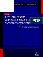 Des Équations Différentielles Aux Systèmes Dynamiques I: Collection Enseignement Sup Mathématiques