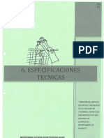 Especificaciones Tecnicas