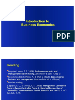 Introduction to Business Economics and Managerial Decision Making