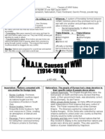 Handout A.4 MAIN Causes of WWI