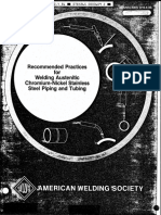 Recommended Practices Weldi NG Austen It Ic Chromium-Nickel Stainless Steel Piping and Tubing