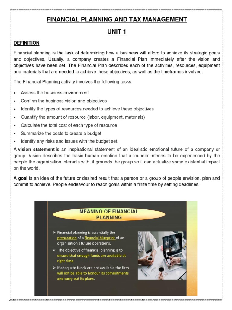 KMBN FM02 Financial Planning and Tax Management PDF Risk Investing