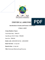 Individual Assignment: Introduction To Security and Forensic Technologies CT046-3-1-ISFT Group Members Names