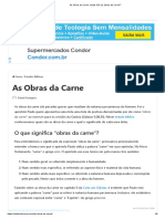 As Obras Da Carne - Quais São As Obras Da Carne