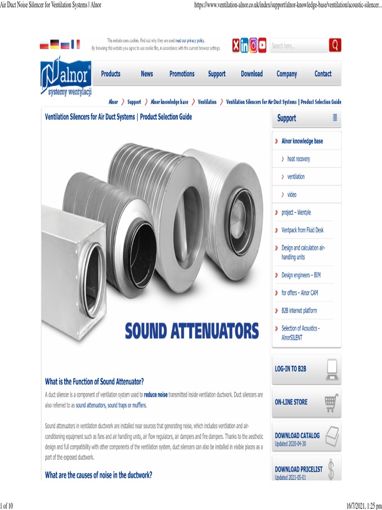 A Comprehensive Guide to Selecting Air Duct Noise Silencers for