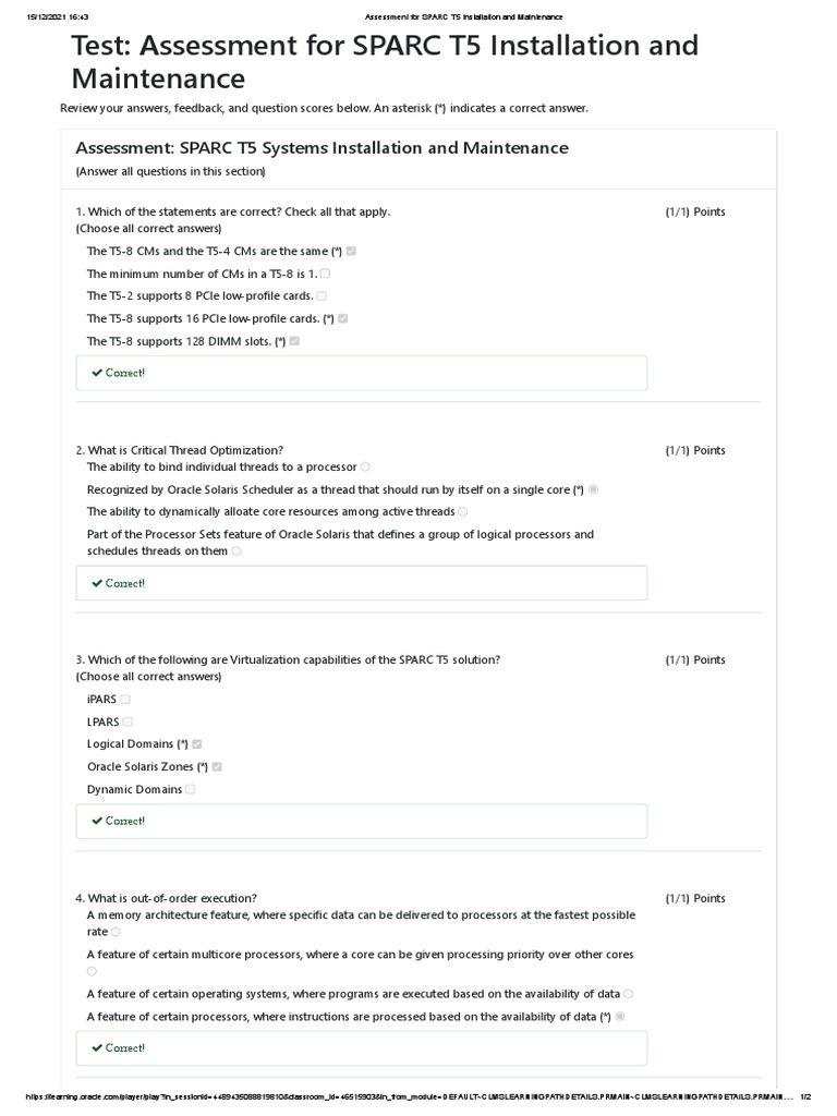 SPARC T5 Installation Assessment Guide | PDF | Central Processing Unit ...