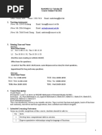 MATH 1013 L2 L3 Course Outline Fall 2021