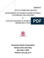 UGC Guidelines for Women's Studies and Capacity Building