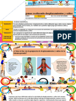 Actividad #2 Nos Ejercitamos y Jugamos Realizando Desplazamientos y Saltos 1y2 Ed - Fisica. 22 y 26 de Noviembre.