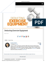 Deducting Exercise Equipment