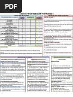 Stuck Pipe Freeing Worksheet