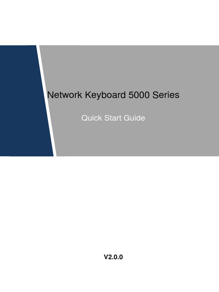 Network Keyboard 5000 Series Guide | PDF | Computer Network | Ip Address