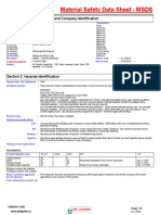 Material Safety Data Sheet - MSDS: Section 1. Chemical Product and Company Identification