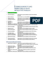 Bakteri merugikan dan menguntungkan dalam mikrobiologi