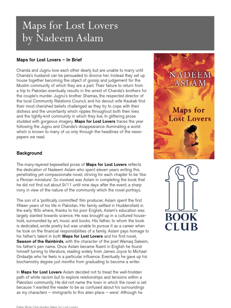 The Buddha Of Suburbia Summary Chapter By Chapter Maps For Lost Lovers Reading Guide | PDF
