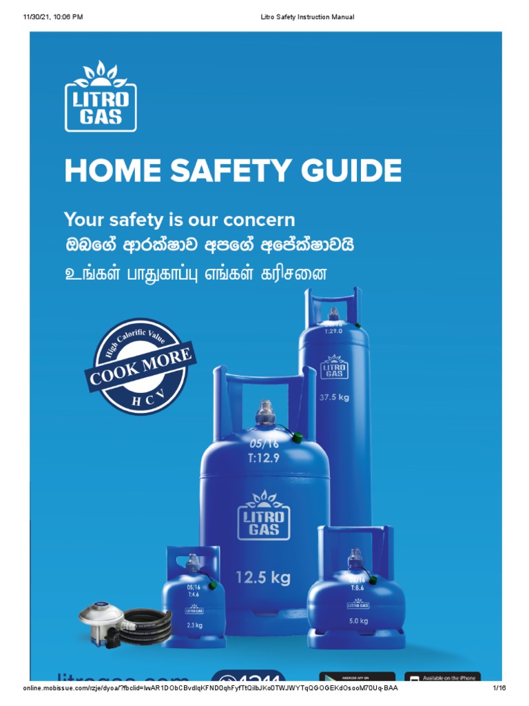 Litro Gas Safety Instruction Manual PDF