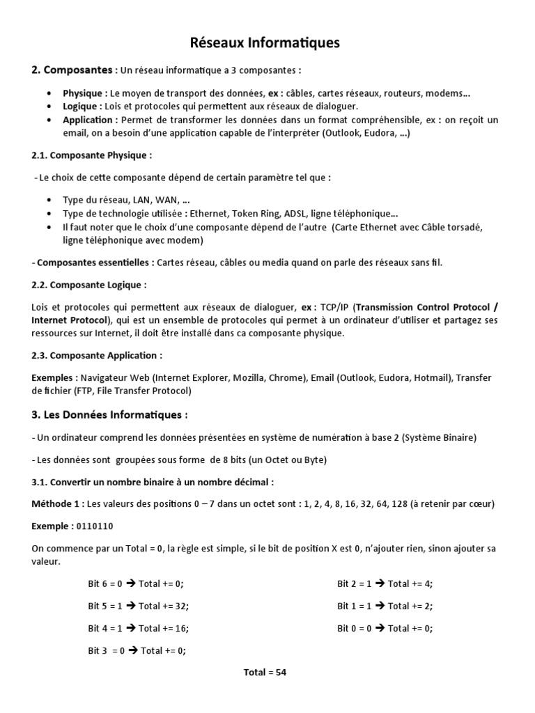Composantes et Topologies Réseaux | PDF | Protocoles Internet | Ethernet