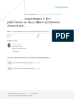 Role of Corporate Governance in Firm Performance: A Comparative Study Between Chemical And..