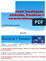 Aula 1- Brasil - localização e território 7º Ano