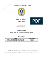 Centralised Economy System Final Essay