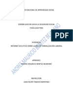 Evidencia AA3-Ev1 Informe Ejecutivo Sobre La Red de Formalización Laboral