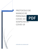 QHSE-1!18!01 Protocolo para Manejo de Personas Con COVID-19