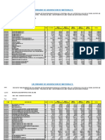 Calendario Adquisiciones Materiales