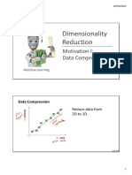 Dimensionality Reduction: Motivation I: Data Compression