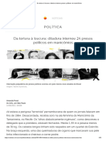 Da tortura à loucura: ditadura internou presos políticos em manicômios