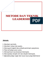 Metode & Teknik Leadership