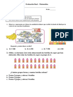 Evaluación Final Matemática - Tercer Grado 2