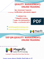 Sap QM (Quality Management) Online Training