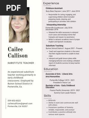 cailee callison - resume-2