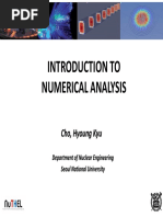 Introduction To Numerical Analysis: Cho, Hyoung Kyu Cho, Hyoung Kyu