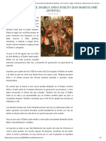 El 24 de agosto el diablo anda suelto (San Bartolomé Apóstol) 