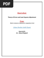 Report About:: Theory of Errors and Least Squares Adjustment