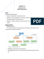 Jobsheet 14 - Decision Tree