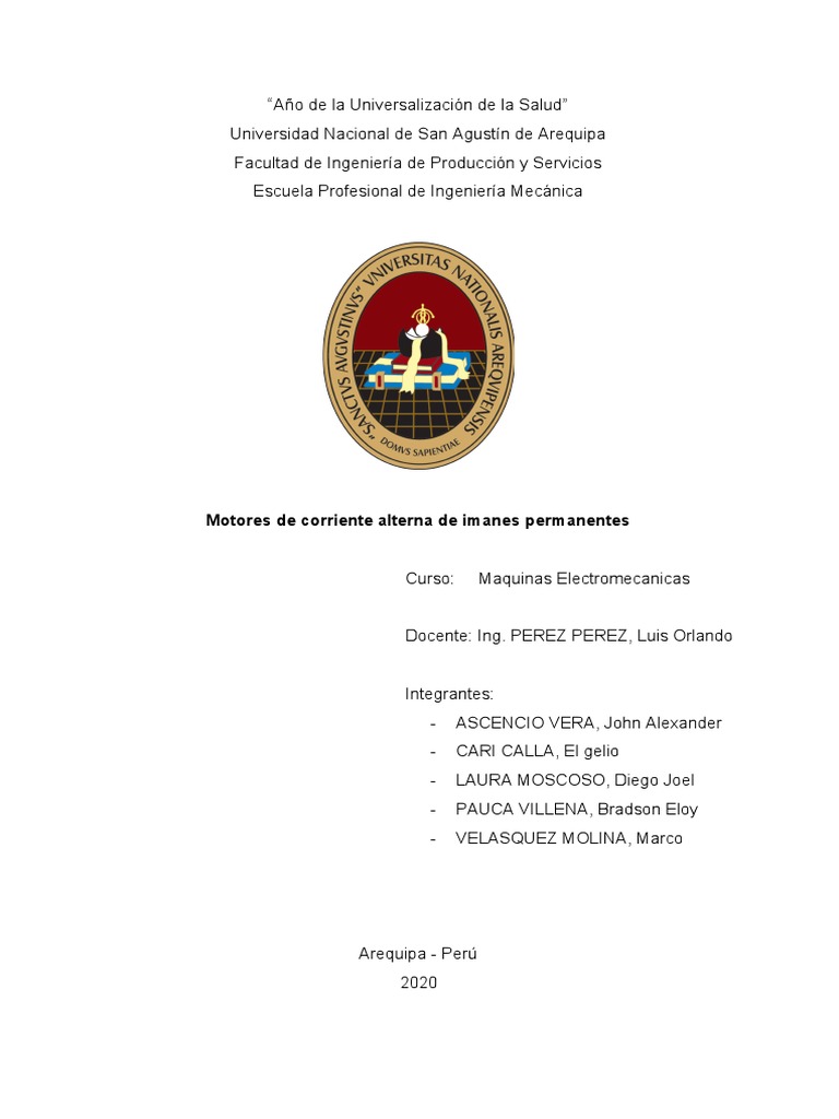 Motores de Imanes Permanentes: Funcionamiento y Tipos | PDF | Motor ...