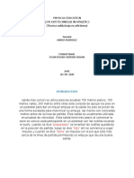 Physical Education Low Exit Technique in Athletics (Técnica Salida Baja en Atletismo)