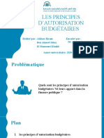 Presentation Sur Les Principes D'autorisation Budgétaires